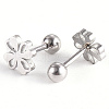 201 Stainless Steel Barbell Cartilage Earrings EJEW-R147-12-3