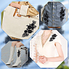 Flower Pattern Polyester Embroidered Lace Appliques DIY-WH0308-455C-5