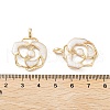 Rack Plating Alloy Resin Pendants FIND-C050-05KCG-3