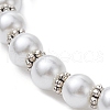 Glass Pearl Beaded Stretch Bracelets BJEW-JB09696-01-4