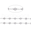 304 Stainless Steel Rhombus Link Chains CHS-P011-01P-3