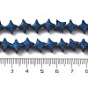 Electroplated Natural Lava Rock Beads Strands G-A251-C01-01H-4