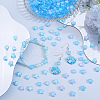 SOFPLATE 800Pcs 2 Styles Eco-Friendly Transparent Acrylic Beads TACR-SP0001-01D-4