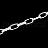 Iron Paperclip Chains CH-R025-10x5mm-S-1