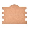 Kraft Paper Hair Tie Display Cards with Hanging Hole CDIS-T004-06-2