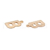 201 Stainless Steel Charms STAS-C021-06G-B-2