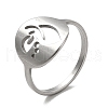 201 Stainless Steel Finger Rings RJEW-G278-06P-1