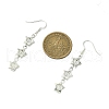 Transparent Acrylic Star Dangle Earrings EJEW-JE06056-3