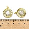 Brass Micro Pave Clear Cubic Zirconia Pendants KK-K365-02C-G-3