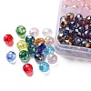 450Pcs 15 Style Electroplate Glass Beads Strands GLAA-YW0001-60-2