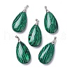 Synthetic Malachite Pendants G-D084-01P-A02-1