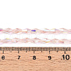 Transparent Electroplate Glass Beads Strands GLAA-K064-05A-01D-4