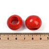 Spray Painted Wood Beads WOOD-F017-05F-3