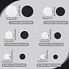AHADERMAKER 144Pcs 12 Style Plastic with Cotton Cloth Shank Buttons BUTT-GA0001-10-2