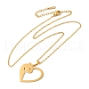 304 Stainless Steel Pendant Necklaces NJEW-P283-04G-2