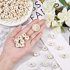 Olycraft Natural Wooden European Beads WOOD-OC0001-42A-2