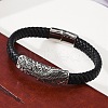 Braided Microfiber Leather Cord Bracelets BJEW-D304-09AS-5