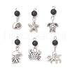 6Pcs Tibetan Style Alloy Pendants PALLOY-JF03899-1