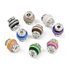 Rondelle Strip Plastic European Beads KK-L236-02S-1