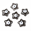 Handmade Evil Eye Lampwork Pendants LAMP-TAC0011-02B-1