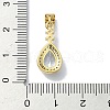 Rack Plating Real 18K Gold Plated Brass Micro Pave Cubic Zirconia Pendants KK-B084-07G-05-3