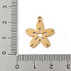 304 Stainless Steel Pendants STAS-V016-03G-3