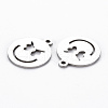 Non-Tarnish 201 Stainless Steel Pendants STAS-Q240-061P-2