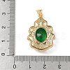 Brass Micro Pave Cubic Zirconia Pendants KK-S531-07G-4