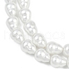 Electroplate Porcelain Imitation Pearl Baroque Beads Strands BSHE-Z009-06-4