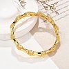 Brass Bangles for Women BJEW-D313-04G-5