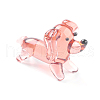 Handmade Lampwork Puppy Home Display Decorations LAMP-J084-30-1