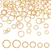 AHADERMAKER 120Pcs 3 Styles Brass Open Jump Rings for Chainmaille Weaves KK-GA0001-32-1