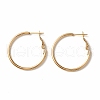 Vacuum Plating 304 Stainless Steel Hoop Earrings STAS-S078-08-30mm-2