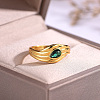 Brass Pave Cubic Zirconia Finger Rings for Women GZ1170-1-1