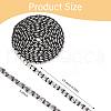 CHGCRAFT 2.5 Yards Stainless Steel Rivet Studed Cord with Adhesive Back OCOR-CA0001-31A-2
