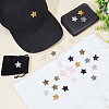 AHADERMAKER 36Pcs 6 Style Star Glitter Hotfix Rhinestone FIND-GA0003-05-4