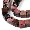 Natural Rhodonite Beads Strands G-T139-6x6-16A-3