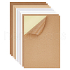 AHADERMAKER 40 Sheets 5 Styles Rectangle Printable Blank Kraft Paper Self Adhesive Stickers FIND-GA0005-73-1