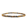 4mm Round Natural Tiger Eye Beads Bracelet for Men KG3069-34-1