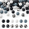 78Pcs 6 Style Food Grade Eco-Friendly Silicone Focal Beads SIL-TA0001-12-1
