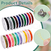   20 Rolls 20 Colors Round Polyester Cord OCOR-PH0004-83B-4