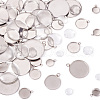  DIY Blank Dome 304 Stainless Steel Pendant Making Kits DIY-TA0011-82-2