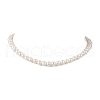 Natural Cultured Freshwater Pearl Two Sides Polished Beaded Necklaces for Women NJEW-JN05334-02-3