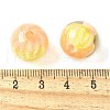 Two Tone Transparent Acrylic Beads OACR-D304-02E-3