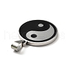 304 Stainless Steel Enamel Pendants STAS-E058-08P-3