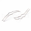 Rack Plating Brass Hair Forks OHAR-C004-01P-2