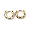 Rack Plating Brass Micro Pave Cubic Zirconia Huggie Hoop Earrings for Women EJEW-C097-16G-2