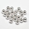 Fancy Cut Faceted Round 925 Sterling Silver Beads STER-F012-07D-2