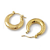 Ion Plating(IP) 304 Stainless Steel Round Hoop Earrings for Women EJEW-I284-04G-2