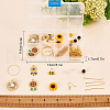 SUNNYCLUE DIY Sunflower and Bee Earring Making Kit DIY-SC0020-20-7